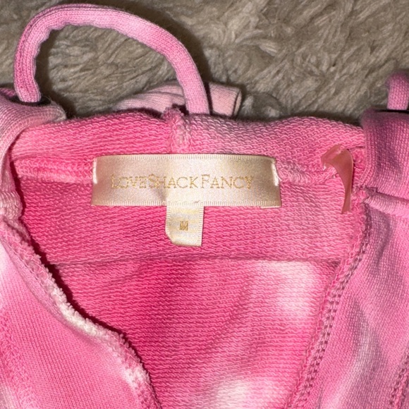 LoveShackFancy Pink Tie-Dye Sweatshirt - Picture 2 of 4